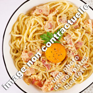 Tagliatelles à la carbonara